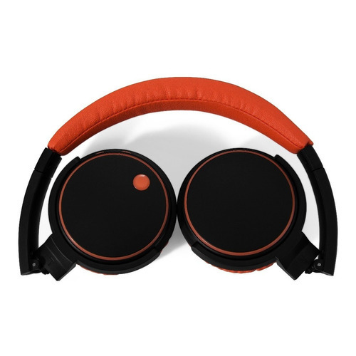 Auriculares Inalámbricos Bluetooth Noblex Hp332 Color negro y naranja