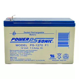 1 Pieza Reemplazo Para No Break Ps1270f1 12v 7ah Power Sonic