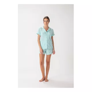 Camisero Pijama Promesse By Woman Short 15159 Orquidea