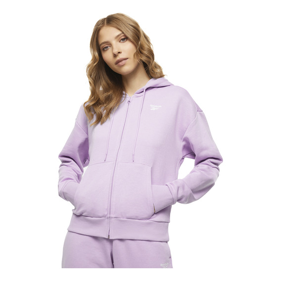 Chamarra Reebok Casual Identity Mujer Morado