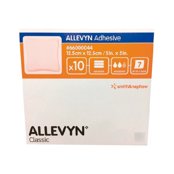 Allevyn Adhesive Aposito 12.5 X 12.5 Cm Caja Con 10 Piezas