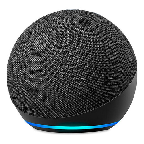 Amazon Echo Dot 4th Gen con asistente virtual Alexa color charcoal 110V/240V