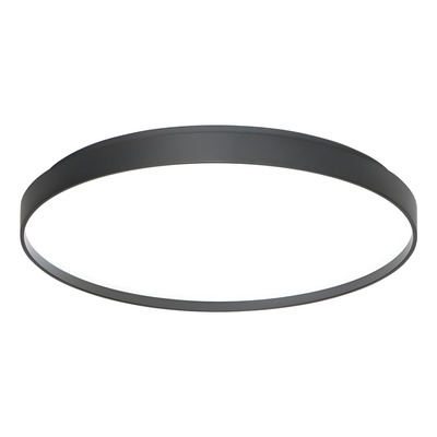 Plafón Led York Negro 45w Deco Moderno Lk Negro