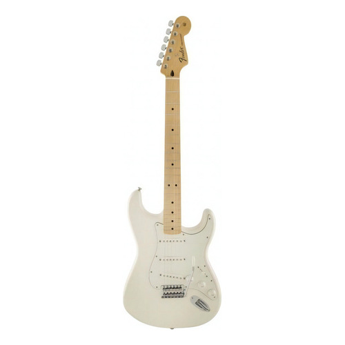 Guitarra eléctrica Fender Standard Stratocaster de aliso arctic white con diapasón de arce