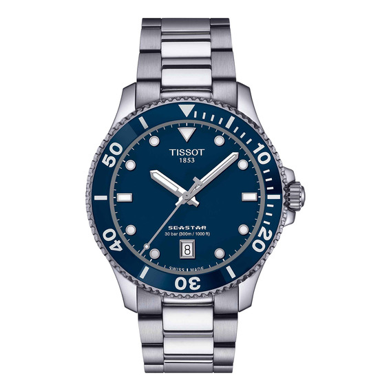 Reloj Tissot Seastar Acero Azul