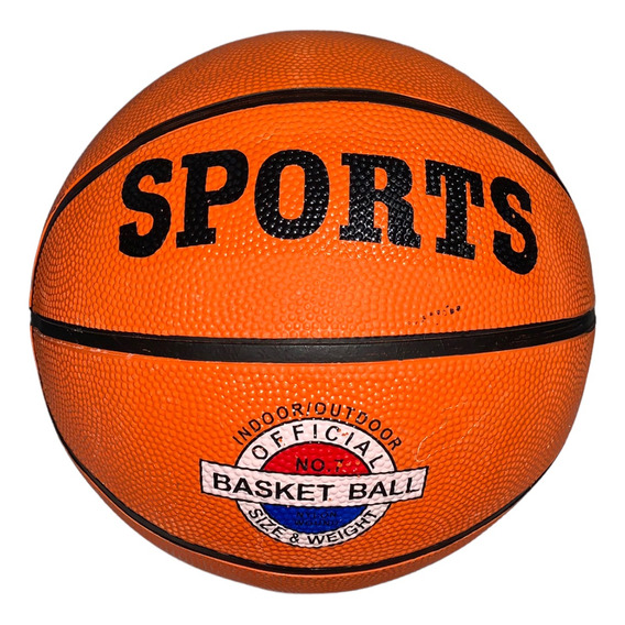 Balon De Basket Basquetbol Baloncesto Numero #7 No 7 Color Naranja