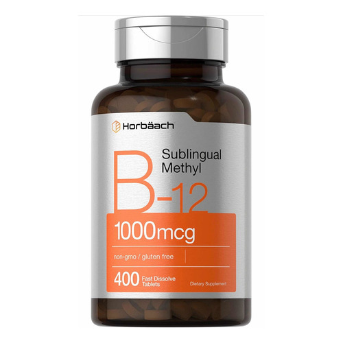 Vitamina B12 1000mcg (400 Tabletas) Metilcobalamina Horb Sabor Berry