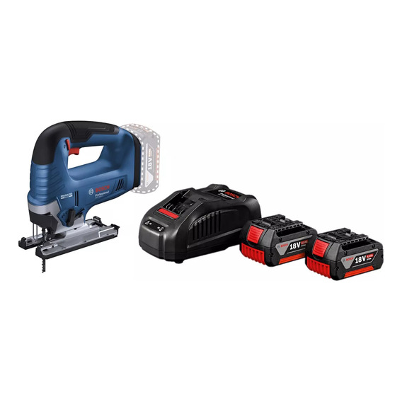 Sierra Caladora Inalámbrica Brushless Bosch Gst 185-li 18v 2 Baterías 4ah + Cargador