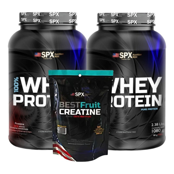 Spx 100% Whey Protein 2 Kg + Creatina Spx 300 Gr 