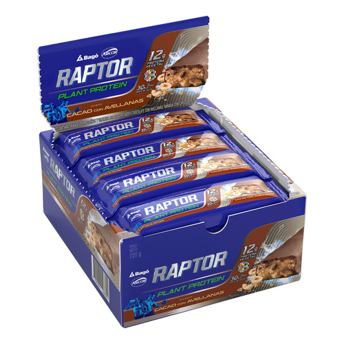 Barra Proteica Raptor Chocolate Con Avellanas- Sabor Chocolate Con Avellanas