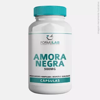 Amora Negra 500mg 180 Cápsulas - Amora