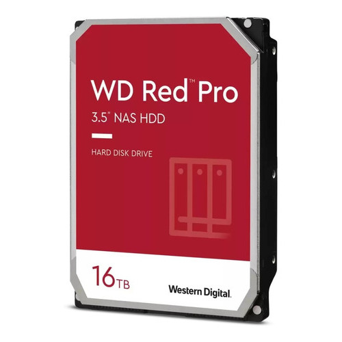 Disco Duro Western Digital Red Pro Wd161kfgx 16tb Nas Sata3 Color Rojo