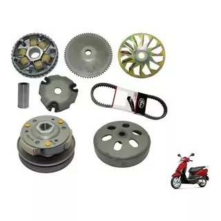 Kit Embreagem Cvt Completo + Correia Honda Lead 110 2011