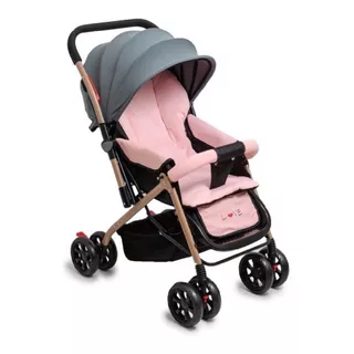 Cochecito De Paseo Love 172 Rosa 05 Con Chasis Color Negro