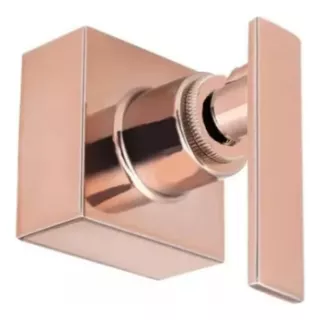 Acabamento P/registro Alavanca Quadrado 100% Metal Rose Gold