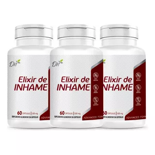 Kit 3 Elixir De Inhame 60 Capsulas Linha Premium