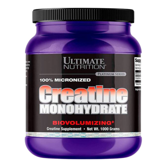 Creatina Monohidratada 1 Kg Ultimate Nutrition  Sin sabor