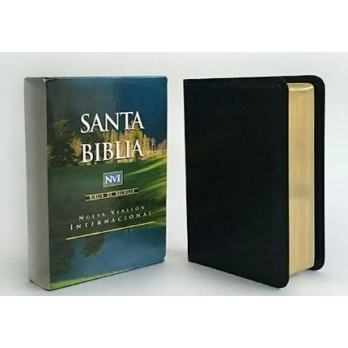 Biblia/nvi/bolsillo/imitacion Piel/negro/roja, De Editorial Vida. Editorial Biblias Vida, Tapa Blanda En Español