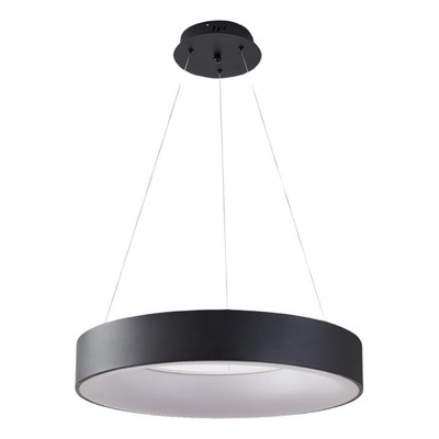 Lampara Colgante Led Rule 60cm Negro Deco Moderno Vig