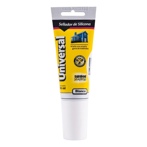 Sellador Silicona Universal Suprabond Blanco 60ml