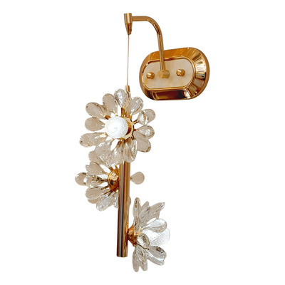 Aplique Magnolia 3l 17590-6 Dorado Cairel Transparente