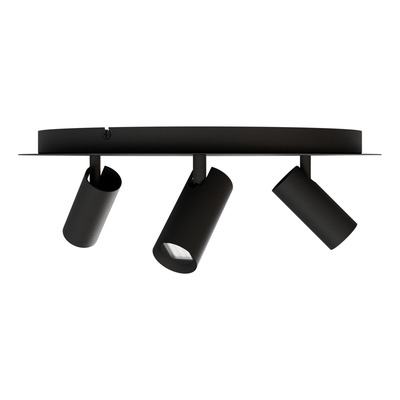 Plafon 6 Luces Led Nacho+eye Negro Base Redonda 20375 Rd