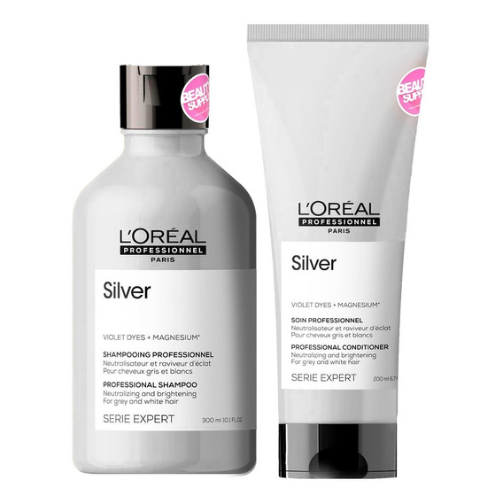 Shampoo Y Acondicionador Loreal Serie Expert Silver