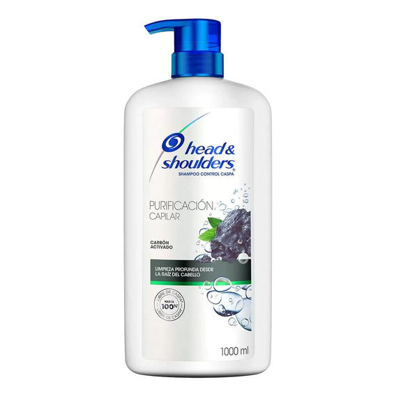 Shampoo Head & Shoulders Carbón Activado 1 Litro