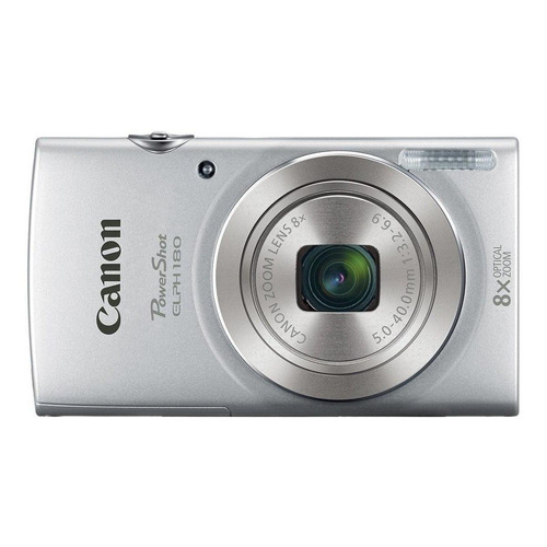  Canon PowerShot ELPH 180 compacta color  plateado