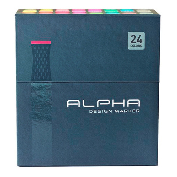 Marcadores Alpha Design Set C 24 Colores
