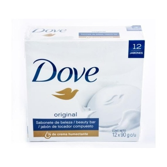 Dove Jabón Barra 12 Unidades/90 G/3 Oz