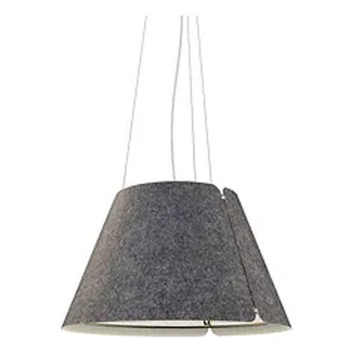 Colgante Shade 45cm E27 Fieltro Gris Oscuro Diseño Imdi