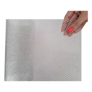 Tela Anti Inseto Alumínio Expandido P/ Ralo 15cmx100cm (4x7)