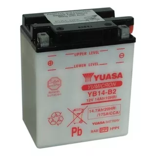 Bateria Motos Yuasa Yb14-b2 12v 14ah Vzh Srl