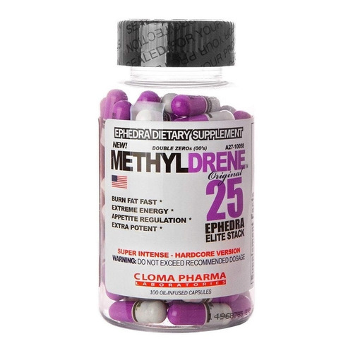 Cloma Pharma Methyldrene Elite 100 Cápsulas Termogénico Sabor Sin Sabor