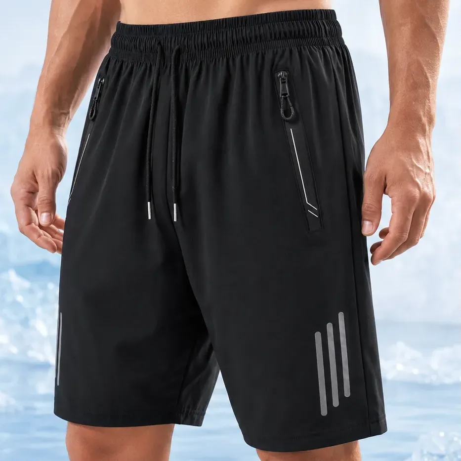 Bermuda de treino com bolsos