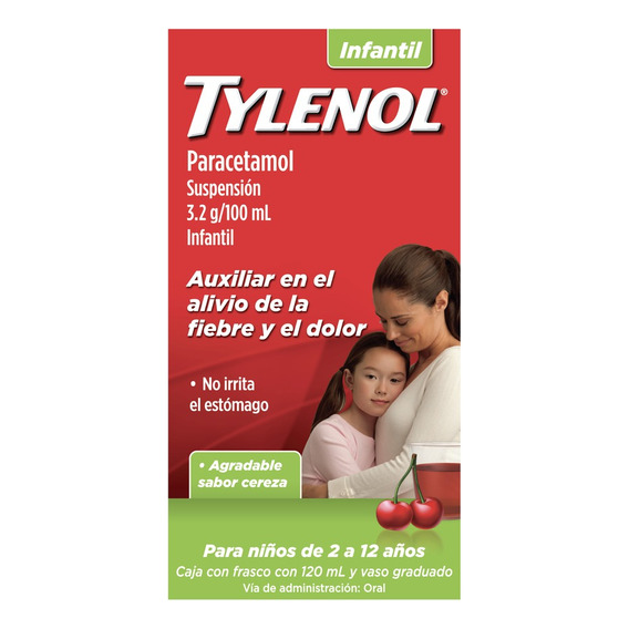 Suspensión Oral Tylenol Infantil Sabor A Cereza 120ml