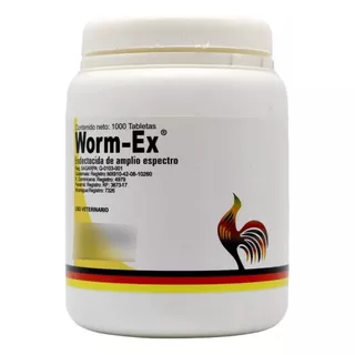 Worm Ex Endectocida Aves Vetinova 1000 Tabletas