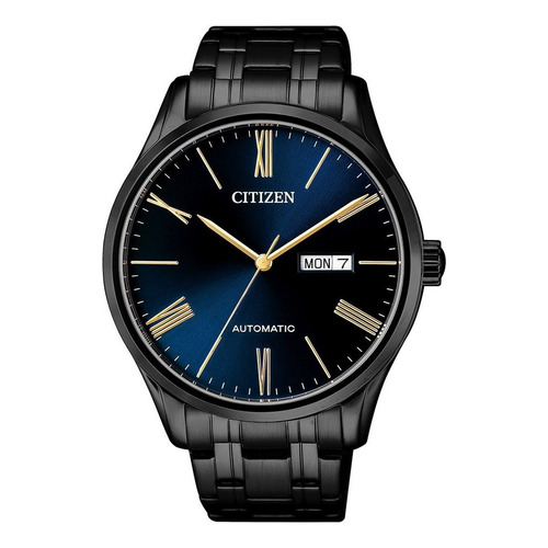 Reloj Citizen Nh836586m Automatico Color de la malla Negro Color del bisel Negro Color del fondo Azul