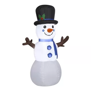 Navidad Inflable Snowman Led 1.2 M Envio Gratis