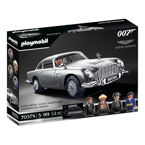 Figuras Para Armar Playmobil James Bond Aston Martin 54pc