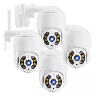 Combo 4 Cámaras Robótica Ptz Ip Wifi 2mp 1080p Exterior Zx4