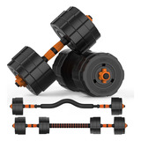 Adjustable Weights Barbell Dumbbells Set, 3 In 1 Non-sl...