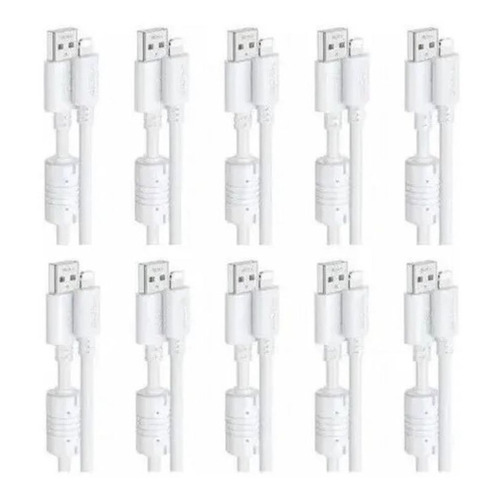 Pack De 10 Cables De Ip De 1.5m Usb 2.0 1hora Color Blanco
