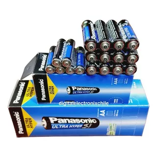 Caja Panasonic 1.5v Doble Aa 52 Unid +triple Aaa 40 Unid 