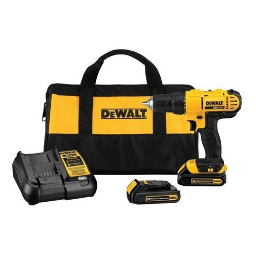 Taladro inalámbrico de 13mm DeWalt DCD771C2 20V + accesorio 120V