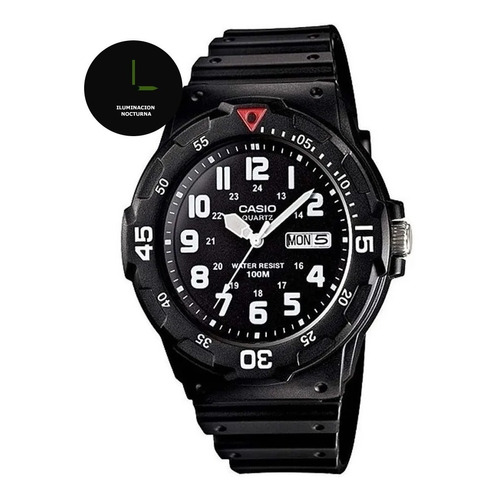 Reloj Casio Hombre Mrw-200h-1BVDF NEGRO PULSERA ANALÓGICO