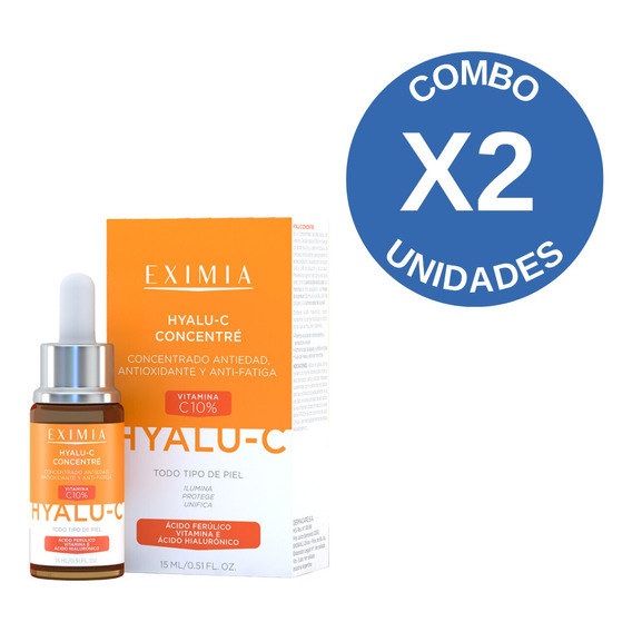 Combo X2 Hyalu-c Eximia Concentre Serum Antioxidante 15ml
