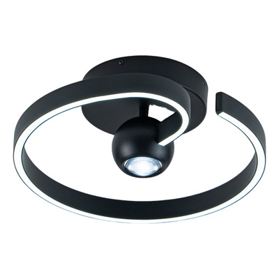 Plafon Led Nuvio 30w Deco Moderno 201290 Tz Negro