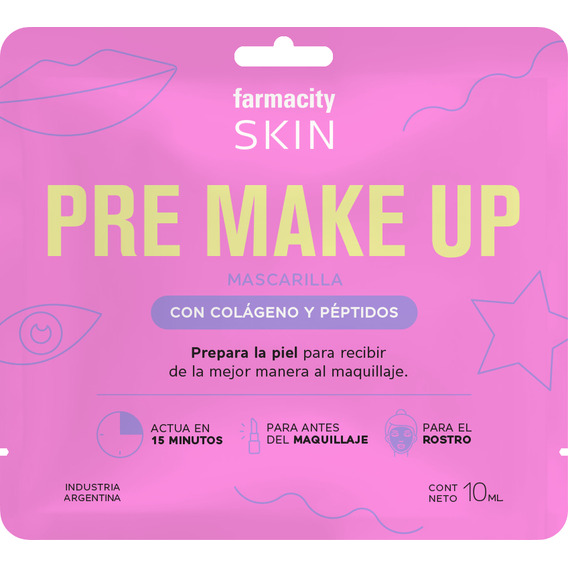 Máscara Facial Farmacity Skin Pre Make Up X 10 Ml